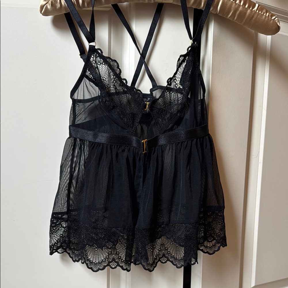 Mentionables Lace and Mesh Camidoll XS
